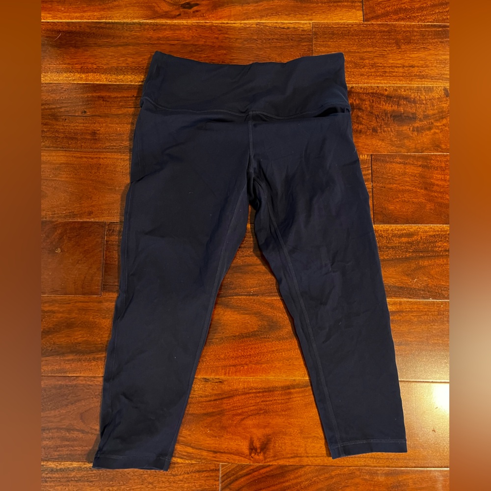 Prana Transform Capri legging, size medium, blue